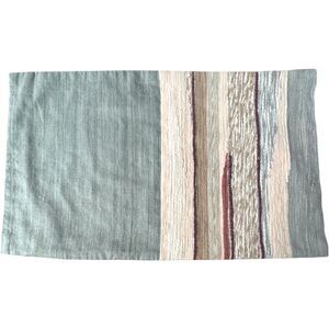 West Elm Mixed Woven Landscape Pillow Cover Eucalyptus Cotton Silk Blend Lumbar